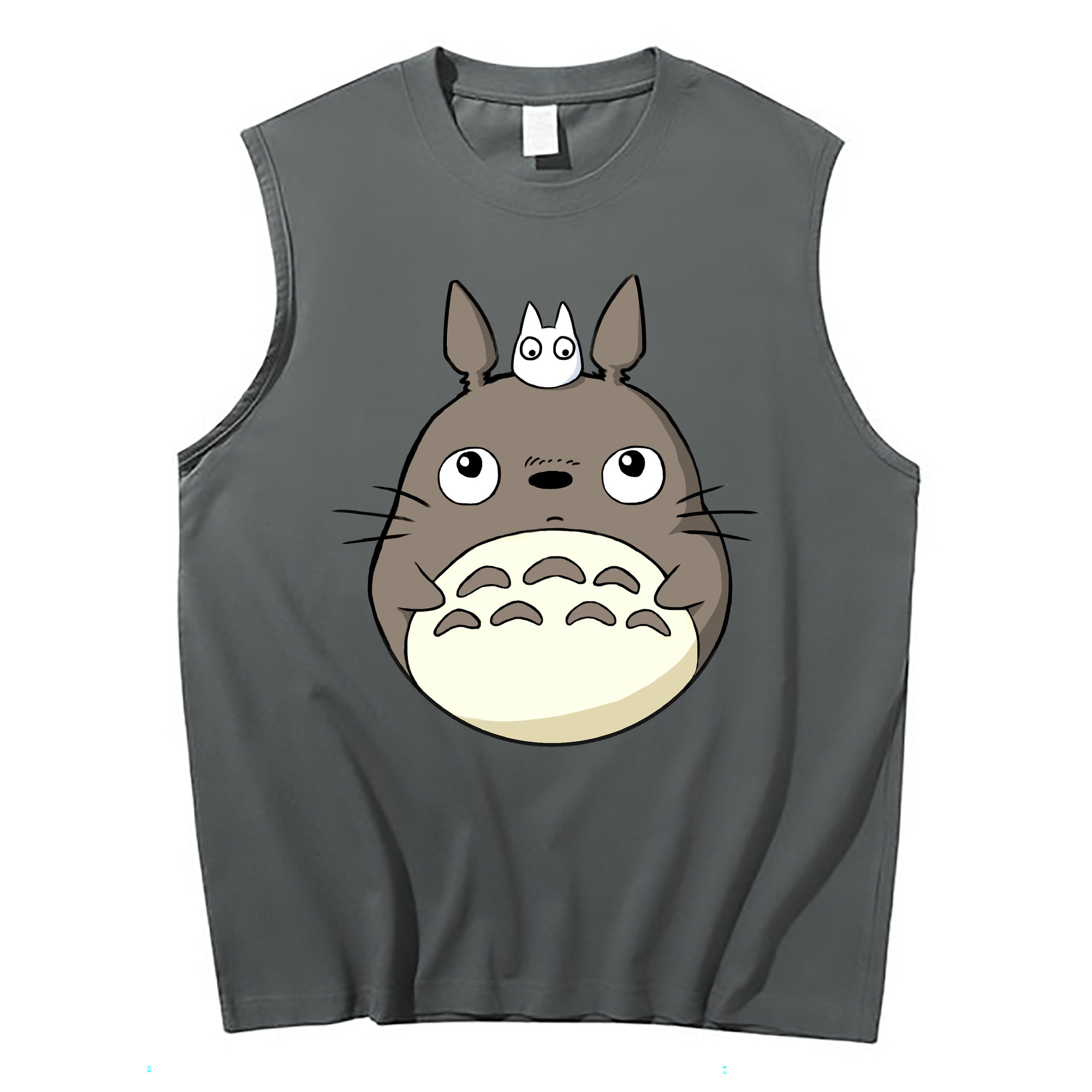 （画像用） となりのトトロ 草壁メイ 草壁サツキ My Neighbor Totoro Satsuki Kusakabe Mei Kusakabe コットン100％タンクトップ（フロントプリント）